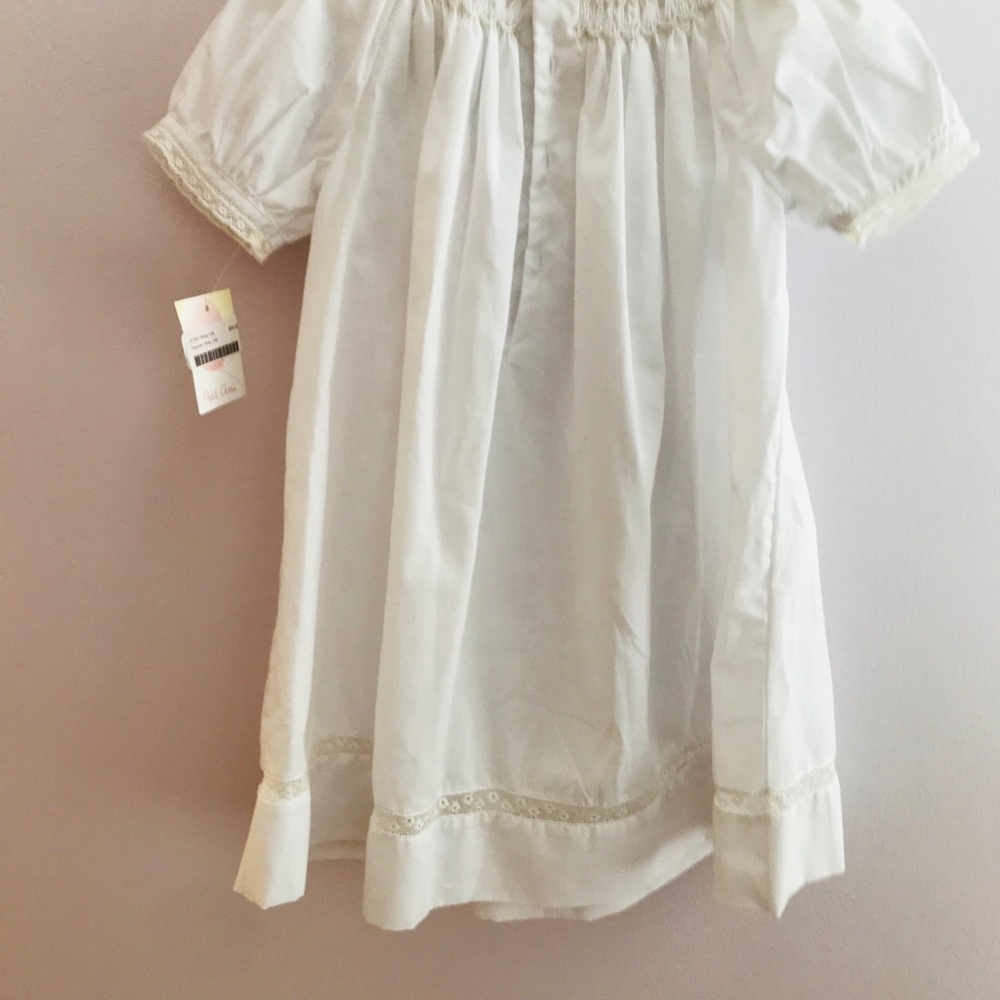 NWT Petit Ami baby white dress Size 12 months